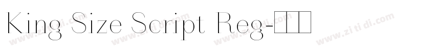 King Size Script Reg字体转换